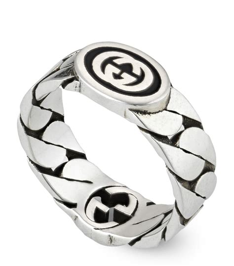 gucci slytherin ring|Gucci interlocking rings.